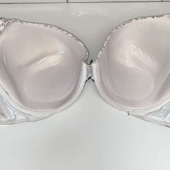 Cacique black & white floral smooth w/lace RN 118641 Sz 44G - Picture 7 of 7